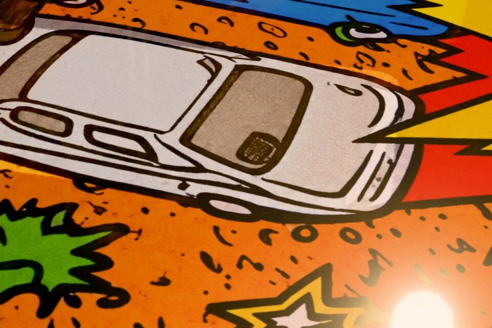 After: the same car on Ultra with the remastered playfield, sharp outlines and dots.