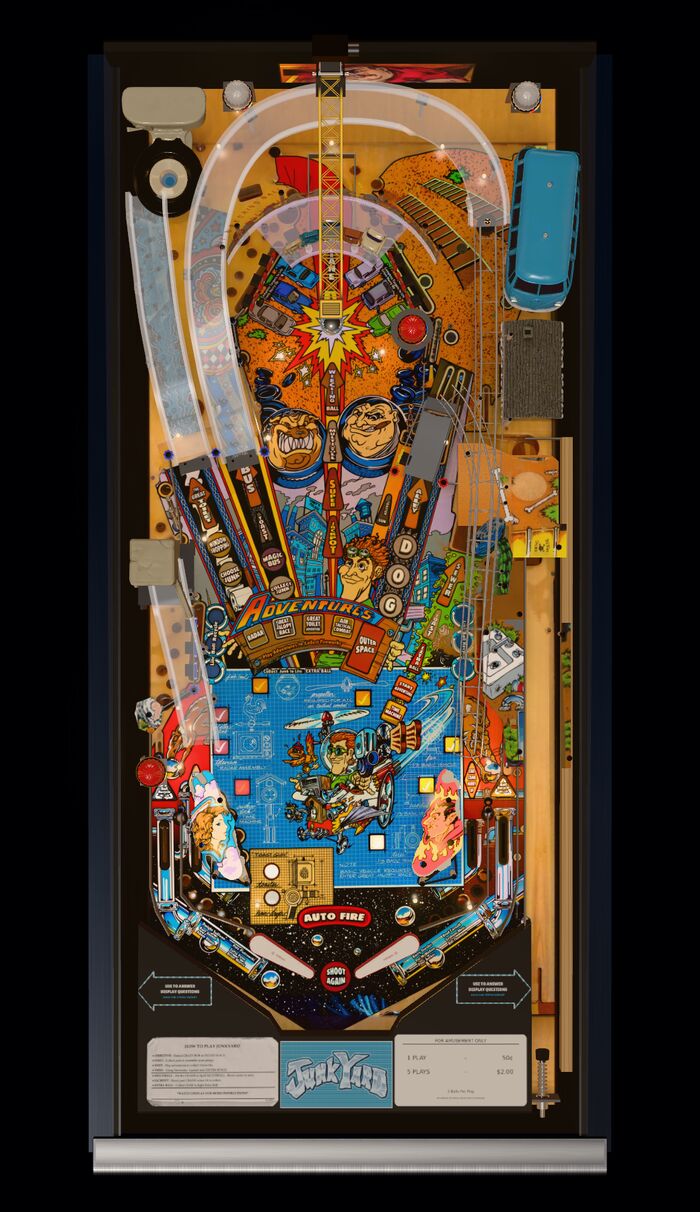 Our whole table seen from straight above.